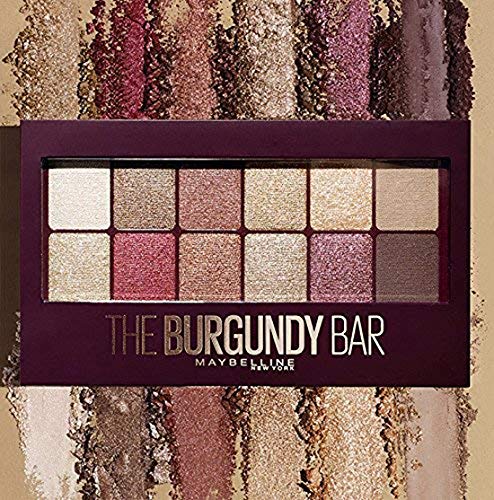 Maybelline New-York – Palette Fards à Paupières – The Burgundy Bar – 12 couleurs