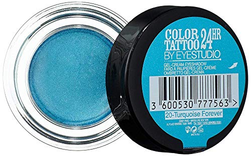 Maybelline New York Tattoo 24H Sombra de Ojos, Tono: nº20 Turquoise Forever