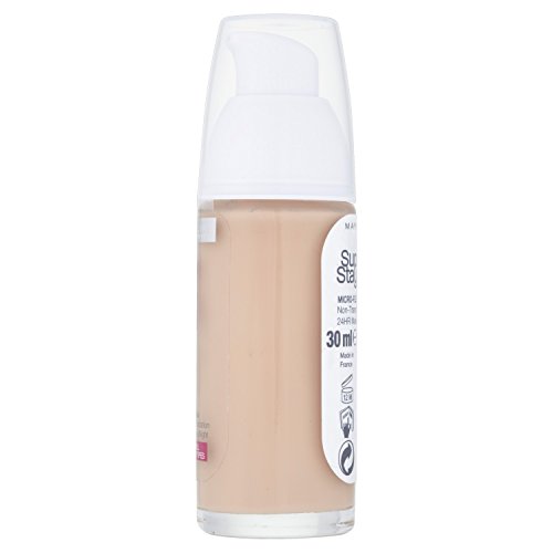 Maybelline Superstay 24HRS 10 Ivory Frasco dispensador - base de maquillaje (Ivory, Piel mixta, Piel seca, Piel normal, Piel grasosa, Piel sensible, Frasco dispensador, 24 h, Francia, 33 mm)