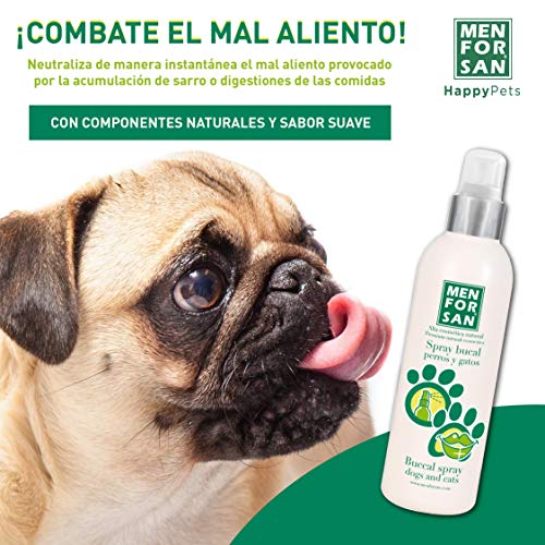 MENFORSAN Spray Bucal Perros Y Gatos contra mal aliento - 125 ml