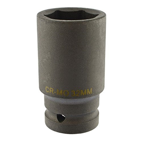 Métrica de 32mm 3/4 Drive Deep Impact Socket 6 de doble cara y una gruesa Hex.