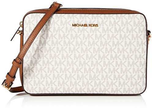 Michael Kors Jet Set - Bolso bandolera para mujer, Blanco (Vainilla 2019), Talla única