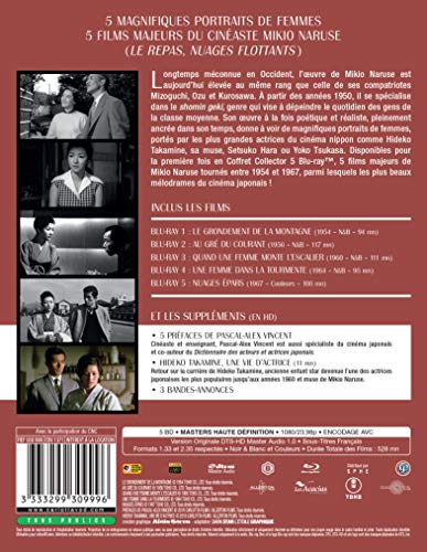 Mikio Naruse - 5 films : Le Grondement de la montagne + Au gré du courant + Quand une femme monte l'escalier + Une femme dans la tourmente + Nuages épars [Francia] [Blu-ray]