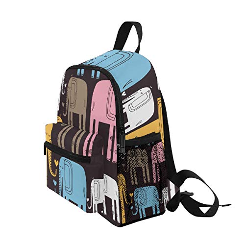 Mini Mochila Daypack Abstract Elephant Mochila Bolsa Ligera para niñas niños