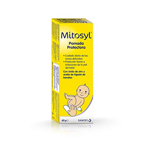 Mitosyl - Crema pañal, pomada protectora 65 g, previene y trata las irritaciones de la piel del bebé por rozaduras del pañal