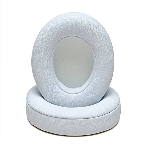 MMOBIEL Reemplazo de Almohadillas para Auriculares Compatible con Beats by Dr. Dre Solo 2/3 Inálambricos (Blanco)