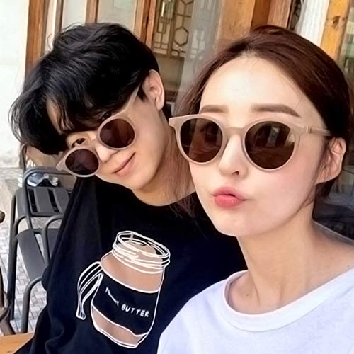 Moda Gafas De Sol Gafas De Sol Mujer Gafas Redondas Sun Uv400 Retro Vintage Shades Elegant Ladies Black