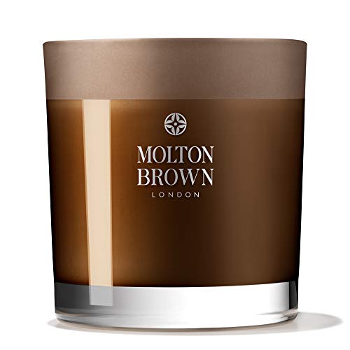 Molton marrón negro Peppercorn tres mecha vela 480 G