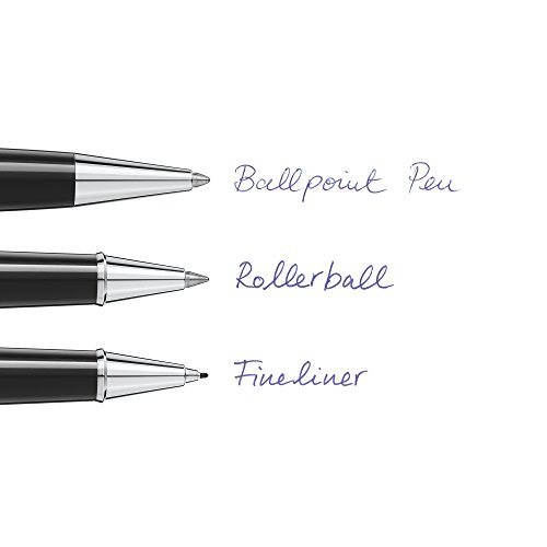 Montblanc 124500 Recambios para Fineliners y Rollerballs de tamaño B – Recargas de alta calidad en color Royal Blue, 1 paquete x 2 Recambios