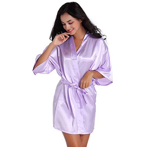 MOOLFN Towelling Robe Señoras De Las Mujeres del Traje De Chaqueta De Punto Acogedor Verano Traje De Las Señoras Maquillaje De Boda Servicio A Domicilio Super Suaves Batas Vestidos De Albornoz,S