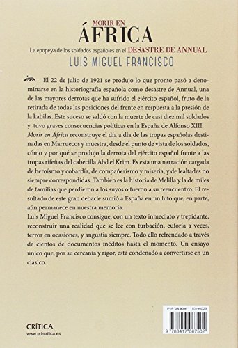 Morir en África: La epopeya de los soldados españoles en el desastre de Annual (Tiempo de Historia)