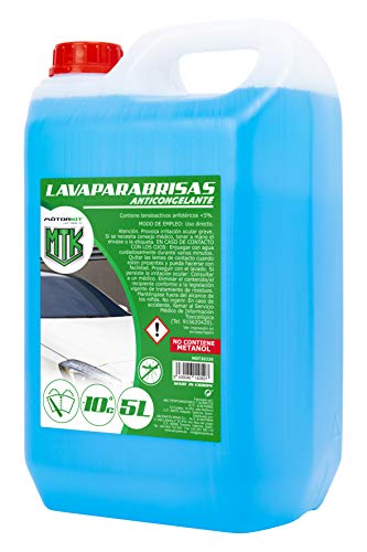 Motorkit MOT20326 Lavaparabrisas anticongelante, Apto para Clima de hasta-10 Grados C, 5L (sin metanol)