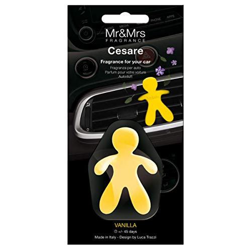 Mr & Mrs Fragrance MRMR7 Ambientador Cesare Coche Vanilla, Amarillo