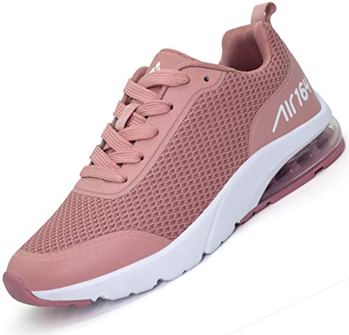 Mujer Aire Zapatillas de Correr Transpirables Ligero Deporte Zapatos Deportivos de Trekking Rosado 38 EU