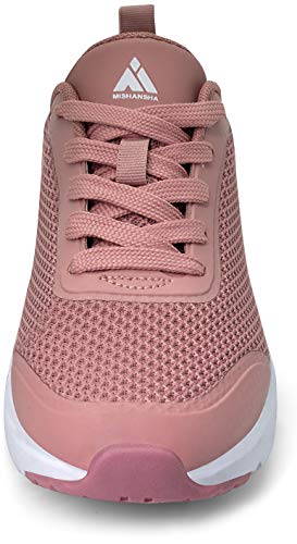 Mujer Aire Zapatillas de Correr Transpirables Ligero Deporte Zapatos Deportivos de Trekking Rosado 38 EU