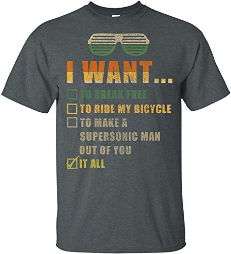 Music Lover Gift I Want It All Music T-Shirt Vintage T-Shirt