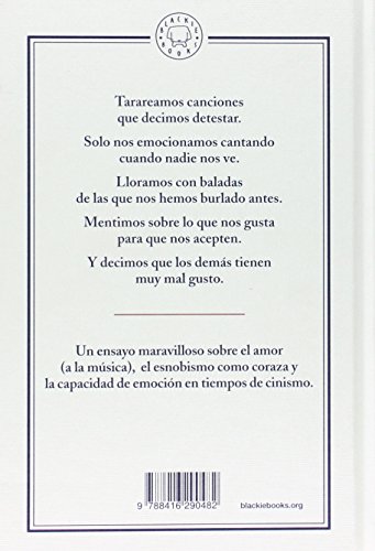 Música de mierda: Un ensayo romántico sobre el buen gusto, el clasismo y los prejuicios en el pop