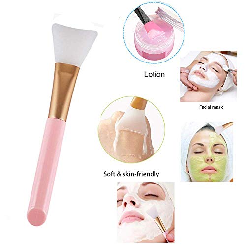 MWOOT Brocha para Aplicar Mascarilla Facial, Kit de Herramientas de Mascarilla con Cepillos de Mascarilla y Tazón de Mascarilla Facial para Mascarilla de Arcilla y Geles DIY.