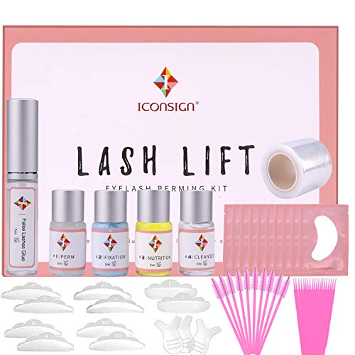 MYSWEETY de Elevación de Pestañas Kit, Kit Profesional Lifting de Pestañas Permanente para Lograr Pestañas Largas - Rizos y Elevación Natural, Set de Herramientas de Calidad de Salón