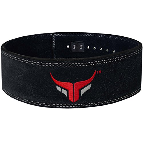 Mytra Fusion 4 Inch Leather Power Lifting and Weight Lifting Belt