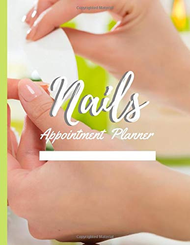 Nails Appointment Planner: Beautifully designed with 90 days across a large 180 pages including ample input sections for up to three stylists and including notes sections and contacts pages