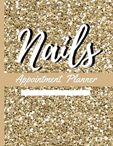 Nails Appointment Planner: Beautifully designed with 90 days across a large 180 pages including ample input sections for up to three stylists and including notes sections and contacts pages