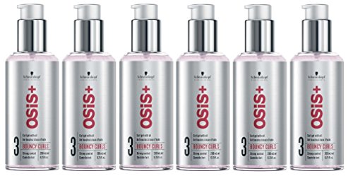 Negro de 6 unidades Schwarzkopf OSiS Bouncy Curls 200 ml