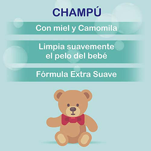 Nenuco Champú Extra Suave para bebé con miel y camomila - Paquete 6 x 500 ml