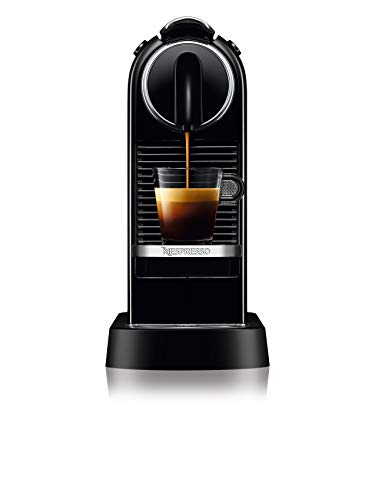 Nespresso De'Longhi Citiz EN167.B - Cafetera monodosis de cápsulas Nespresso, compacta, 19 bares, apagado automático, color negro