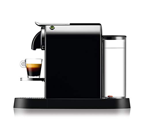 Nespresso De'Longhi Citiz EN167.B - Cafetera monodosis de cápsulas Nespresso, compacta, 19 bares, apagado automático, color negro