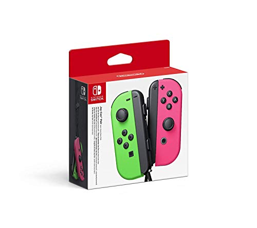 Nintendo - Set De Dos Mandos Joy-Con, Color Verde Neón / Rosa Neón (Nintendo Switch)