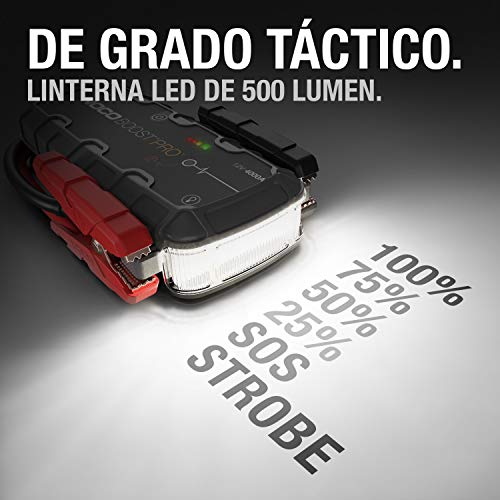 NOCO Boost Pro GB150, Paquete de arrancador de batería de Coche de Litio portátil ultraseguro de 4000 amperios y 12 voltios, para Motores de Gasolina y diésel de hasta 10 litros, Negro