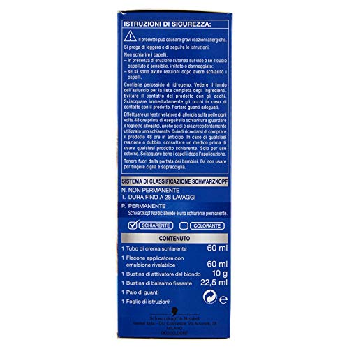 Nordic Blonde de Schwarzkopf - Tono L1 Aclarante Intensivo - 1 ud