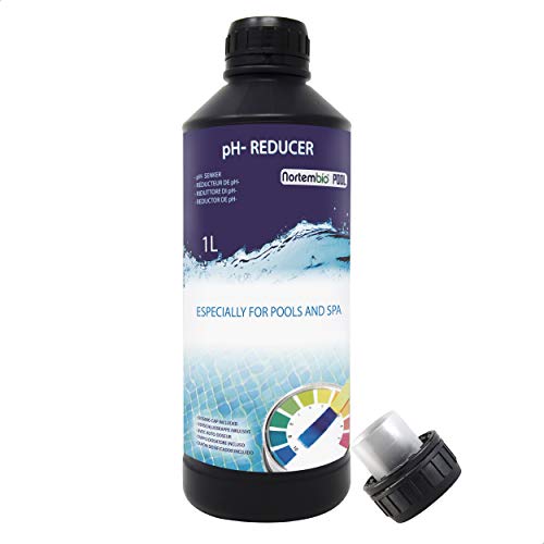 Nortembio Pool pH- Minus 1 L, Reductor pH Natural para Piscina y SPA. Mejora la Calidad del Agua, Regulador pH, Beneficioso para la Salud.