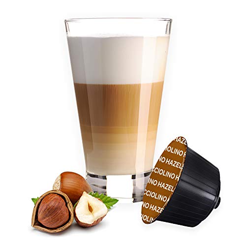 Note d'Espresso Cápsulas de café instantáneo de avellana Compatible exclusivamente con máquinas de cápsulas Dolce Gusto * 48 x 12 g, paquete de 48