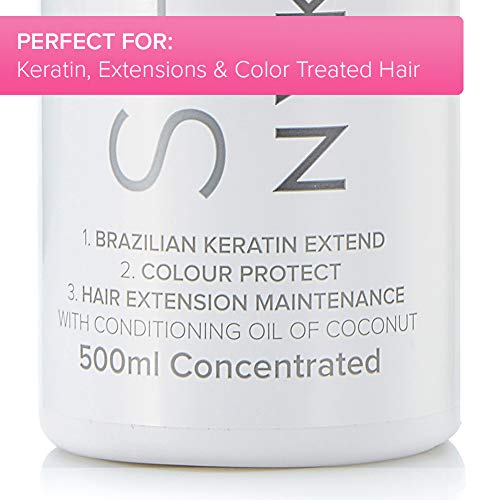 NYK1 Acondicionador Sin Sulfatos - Acondicionador Sin Sulfatos Ni Parabenos ni Siliconas (500ml) Post Keratina Alisado Brasileño Tratamiento Keratina Y Un Cabello De Colores Acondicionador Sin Sal