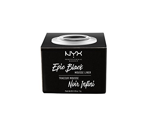 NYX Professional Makeup Eyeliner en textura mousse acabado mate waterproof Epic Black Mousse Liner color Negro