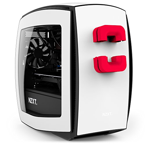 NZXT Puck - Gestión de cables y montura de auriculares- Tamaño compacto - Estructura de silicona - Potente imán para montaje en caja de ordenador - Rojo