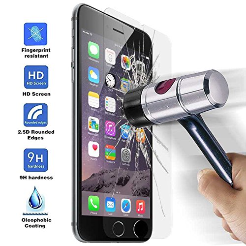 OcioDual Protector de Pantalla en Cristal Templado Premium para iPhone 6 4.7 - Dureza 9H - Alta Definicion - 0,33mm