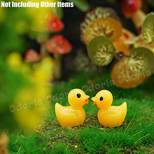 Odoria 1/12 Miniatura 2PZ Pato Amarillo Juguete de Baño Decorativo para Casa de Muñecas