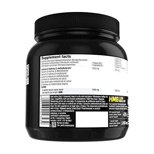 Olimp Sport Nutrition Complemento Alimenticio HMB 1250 - 300 Cápsulas