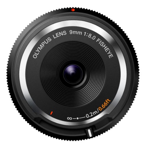 Olympus 9 mm F8.0 Tapa de Cuerpo Ojo de pez Lente bcl-0980 para Micro 4/3 Cámaras