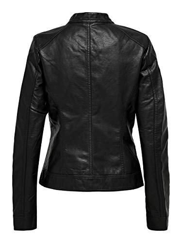 Only Bandit PU Biker chaqueta, Negro (Black C N 010), 38 (M) para Mujer