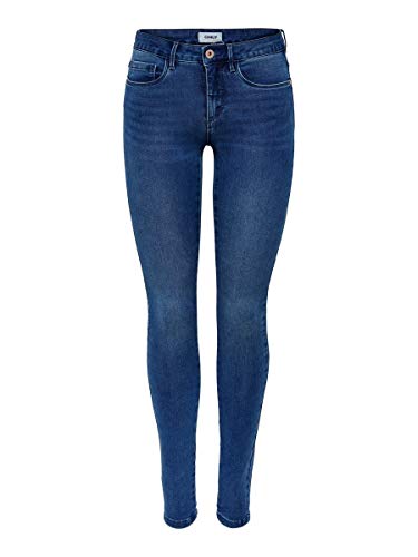 Only onlROYAL REG SKINNY JEANS PIM504 NOOS - Vaqueros Mujer, Azul (Medium Blue Denim), Talla alemana: 38/L30 (Talla fabricante: M)