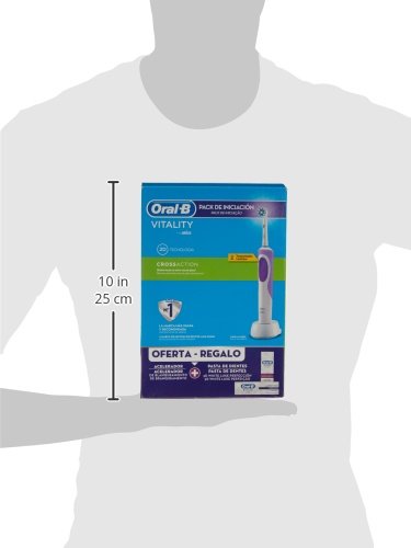 Oral-B Cepillo Eléctrico + Dentífrico 3D White + Dentífrico 3D White Luxe Vitality Cross Action Belleza - 1 Pack