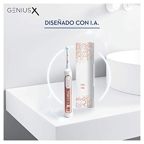 Oral-B Genius X 20000N - Cepillo De Dientes Eléctrico con Tecnología De Braun, Oro Rosa