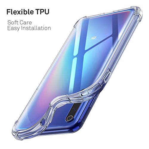 ORNARTO Funda Mi9 se,Mi9 se Carcasa Silicona Transparente Protector TPU Airbag Anti-Choque Ultra-Delgado Anti-arañazos Case Caso para Teléfono Xiaomi Mi 9 Se(2019) 5,97" Claro