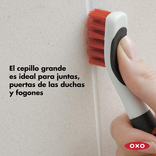 OXO Good Grips Limpieza Profunda del Sistema de Cepillo - Cepillos para Limpiar en Profundidad