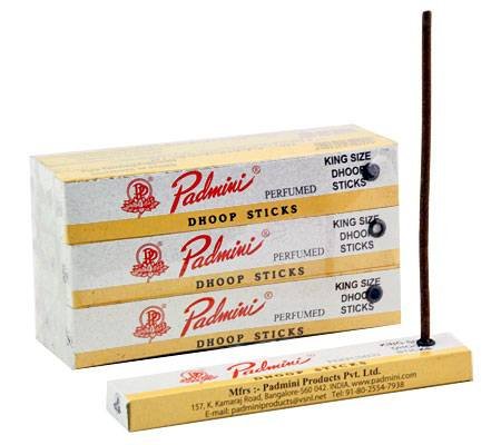 Padmini perfumado palos Dhoop – Tamaño King – 10 Sticks x 12 paquetes