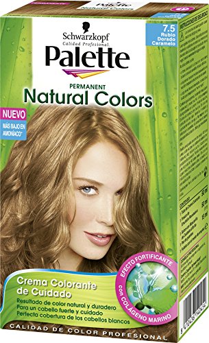 Palette permanent natural colors 7.5 rubio dorado caramelo